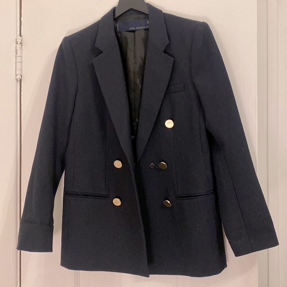 Cute dark blue blazer size large